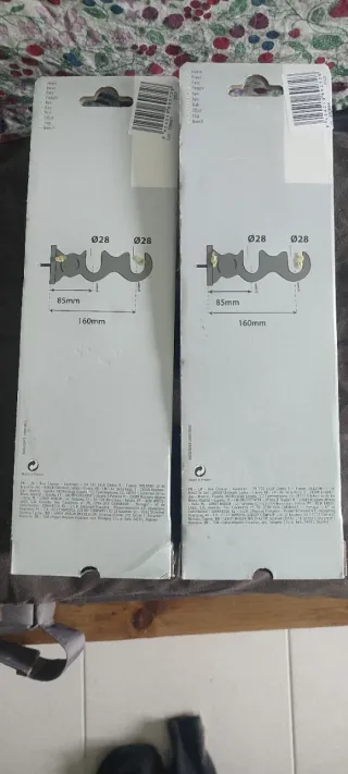 Soportes para doble barra de cortina Inspire (2 un