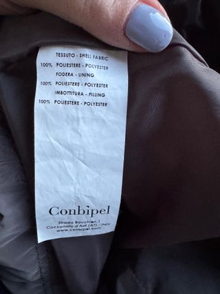 Piumino Combipel tortora