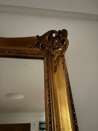 Espejo Marco Dorado Antiguo