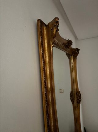 Espejo Marco Dorado Antiguo