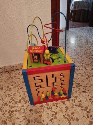 Caja de madera educativa para niños
