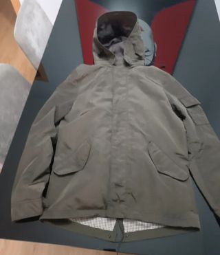 Abrigo Zara Man Talla S Verde Oliva