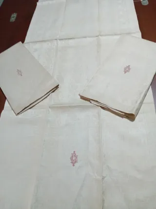 3 Asciugamani Lino Fiandra Operata 130x50