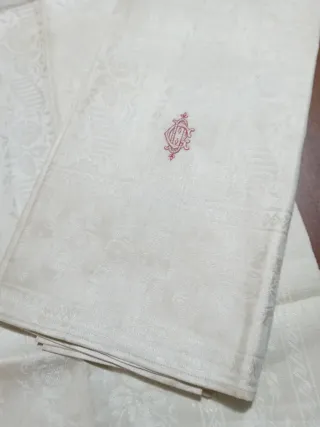 3 Asciugamani Lino Fiandra Operata 130x50