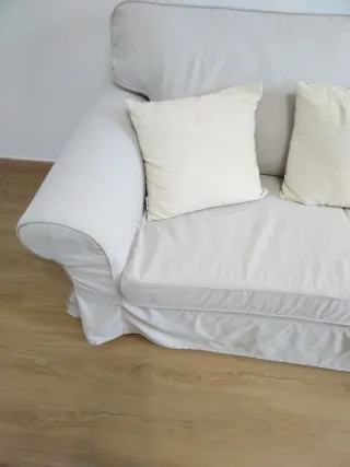 Sofá EKTORP  IKEA beige tela