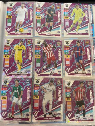 Lote 24 cromos Energy Adrenalyn XL 23-24