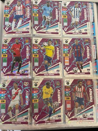 Lote 24 cromos Energy Adrenalyn XL 23-24