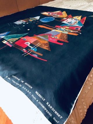 Foulard seta vintage Kandinsky