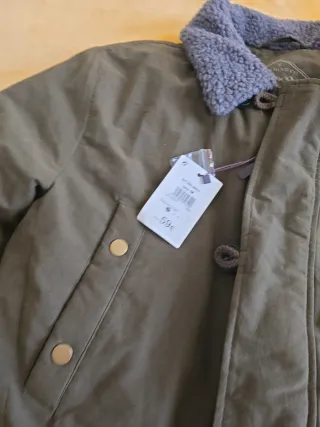 Parka El Corte Inglés Verde Militar Nueva