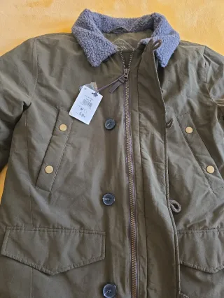 Parka El Corte Inglés Verde Militar Nueva