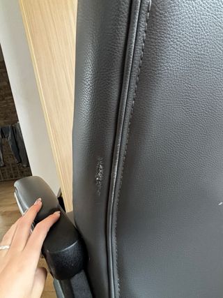 Silla de escritorio ergonómica gris