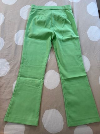 Pantalones Zara Verdes y Naranjas