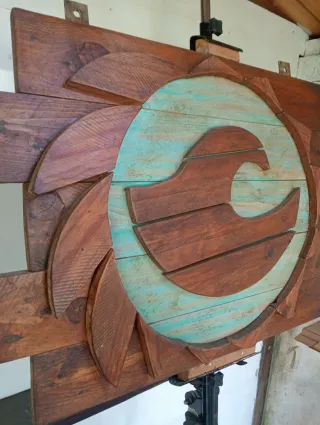 Decoración marinera Artesanal Madera Envejecida