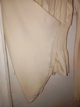 Blusa Beige Manga Ancha