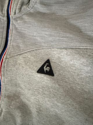 Sudadera Le Coq Sportif Gris Media Cremallera