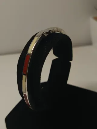 Pulsera Plata Ley con Detalles