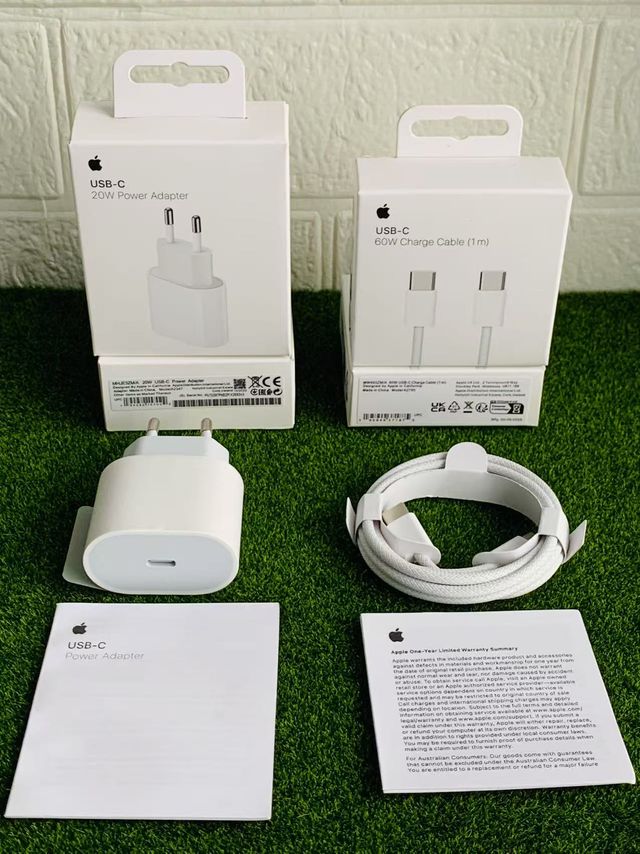 Adaptador Apple 20W + Cable USB-C 60W 1m