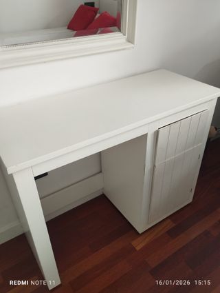 Mesa estudio madera maciza 1m