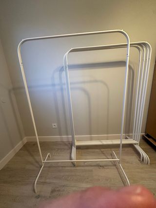 Percheros Ropa IKEA Metal Blanco