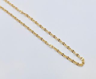 Cadena de oro 18k forzada con barra