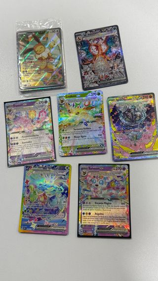 Lote de cartas Pokémon variadas