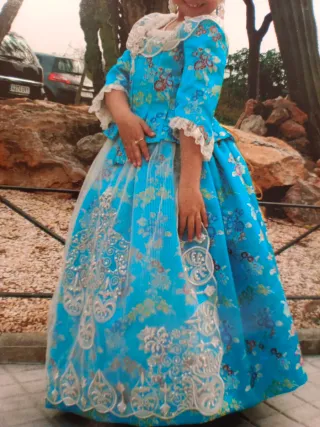 Traje de Fallera Niña Azul