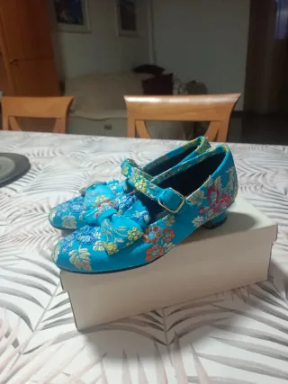 Traje de Fallera Niña Azul