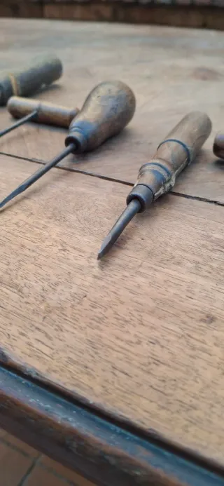 Herramientas antiguas de madera