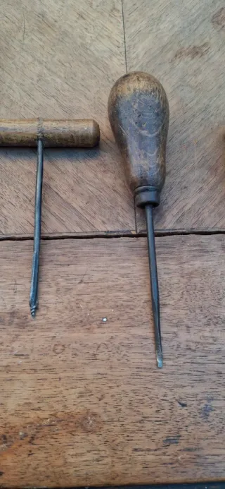 Herramientas antiguas de madera