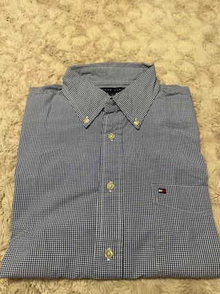 Camisa Tommy Hilfiger Azul Cuadros
