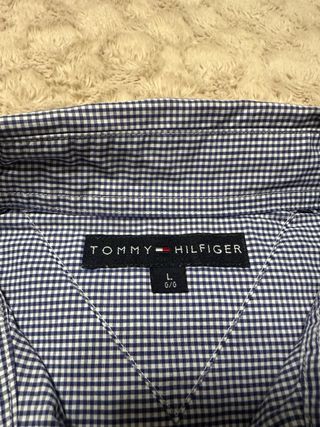 Camisa Tommy Hilfiger Azul Cuadros
