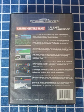 MEGADRIVE ORIGINAL M-1 BATTLETANK ABRAMS COMPLETO