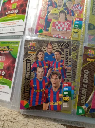 Carta Fútbol Míticos Invencible Panini funda inclu