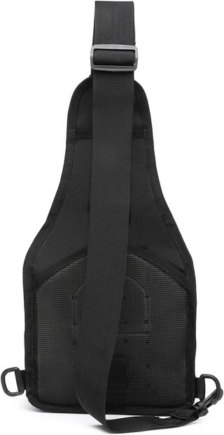 Mochila bandolera táctica militar negra