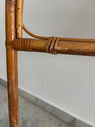 Cabecero de mimbre estilo abanico