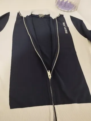 Cardigan Urban Ring Uomo Vintage Blu/Bianco