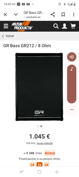 Pantalla de bajo GR Bass