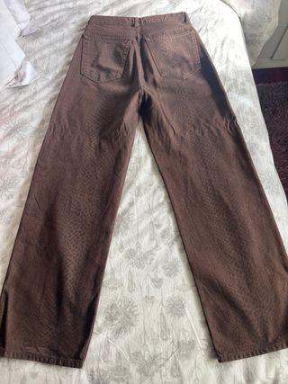 Pantalones marrones Zara Talla M