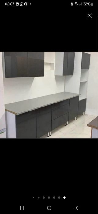 Cocina moderna cristal y mármol