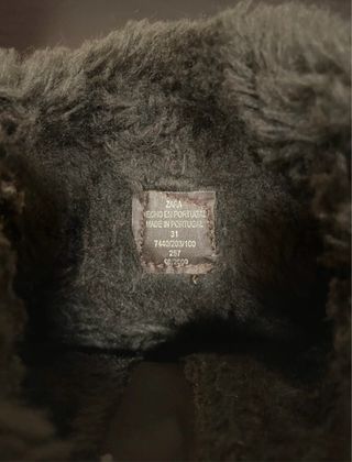 Stivaletti Zara camoscio pelliccia borchie