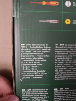 Set Destornilladores Parkside 1000V