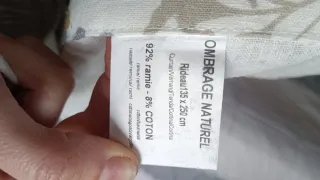 Tenda singola fantasia ramia e cotone