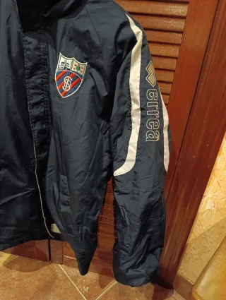 Parka Fútbol Errea Talla M 38-40 Azul