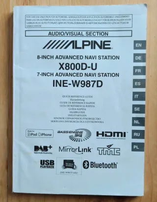 Alpine INE-W987D 7" Navi Station 2 DIN