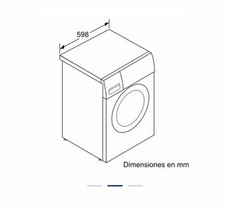 Lavadora Balay 6kg 1000 rpm