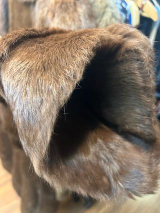 Abrigo de piel natural