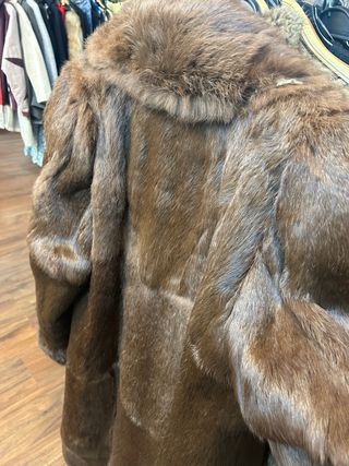 Abrigo de piel natural