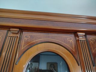 Mueble de salón vintage madera y cristal