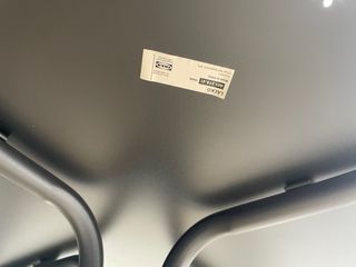 Mesa redonda jardín negra metal