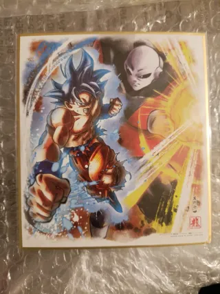 Shikishi Dragon Ball Goku vs Jiren